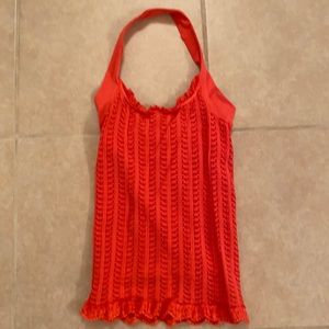 Marciano orange halter top size xs